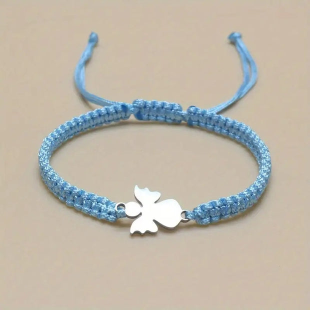 Cute Stainless Steel Hand-woven Angel Bracelet