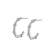 Silver Pin Ear Ring Simple Wild Earrings