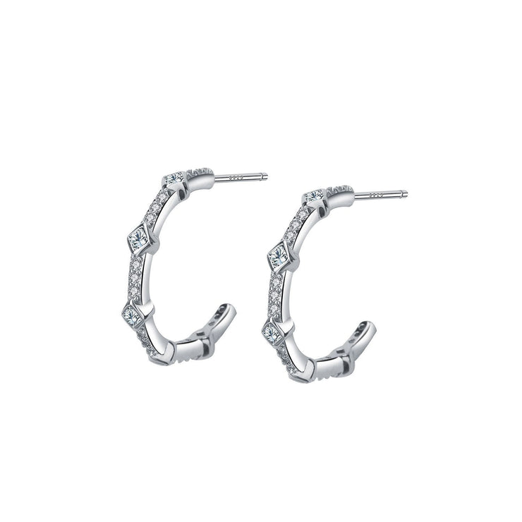 Silver Pin Ear Ring Simple Wild Earrings
