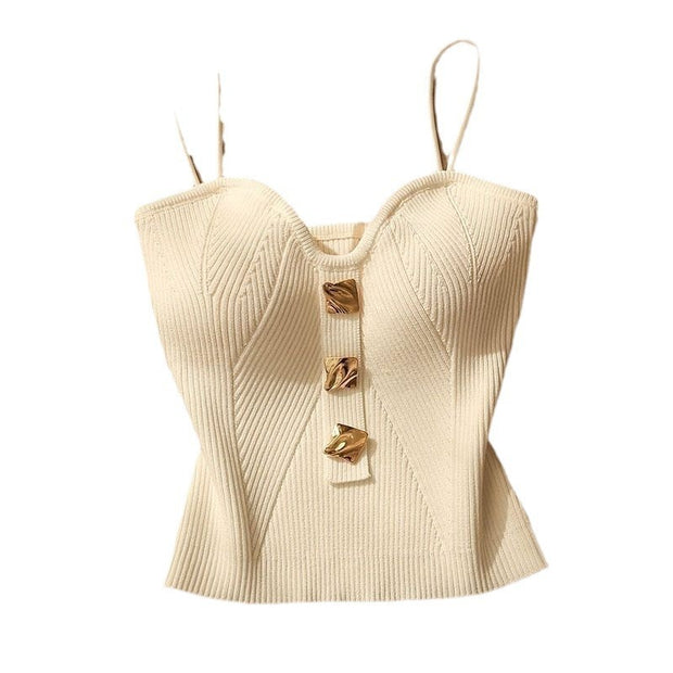 Bandeau Sling Vest Inner Match Women's Outer Wear Sleeveless Beauty Back Short Top